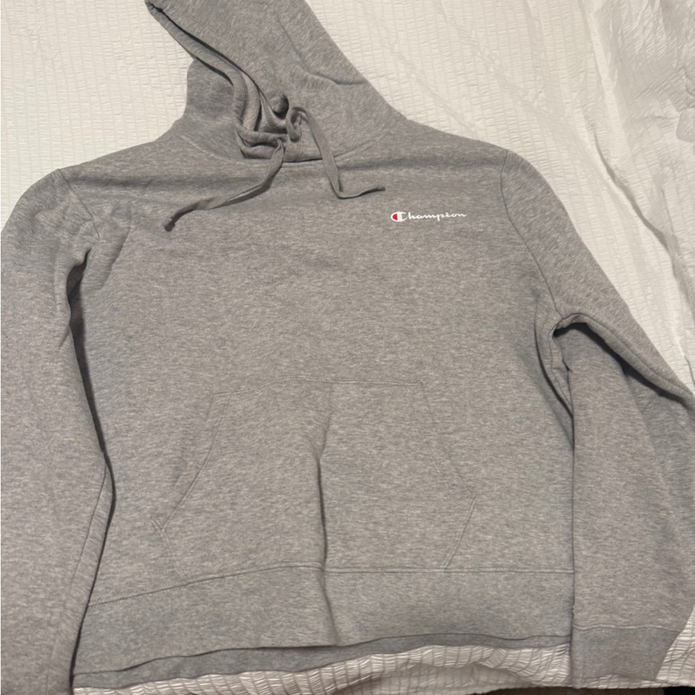Champion Women's Light Gray Hoodie
